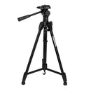 555-1455mm Adjustable 3 Heights Complete Tripod for Mobile Phone DSLR Camera Camcorder DV Recorder 3kg Load Detachable Quick Release Plate
