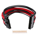 30cm ATX 24-Pin Male To Female PSU Motherboard Power Supply Extension Cable (Red+Black)