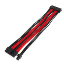 30cm ATX 24-Pin Male To Female PSU Motherboard Power Supply Extension Cable (Red+Black)