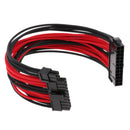 30cm ATX 24-Pin Male To Female PSU Motherboard Power Supply Extension Cable (Red+Black)