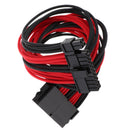 30cm ATX 24-Pin Male To Female PSU Motherboard Power Supply Extension Cable (Red+Black)
