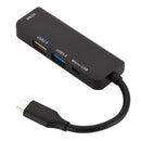Hub Type C To HDMI Socket Black Alloy 190x27x10mm