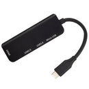 Hub Type C To HDMI Socket Black Alloy 190x27x10mm