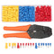 900Pcs Electrical Wire Connectors Terminals with Crimping Plier Assorted Set