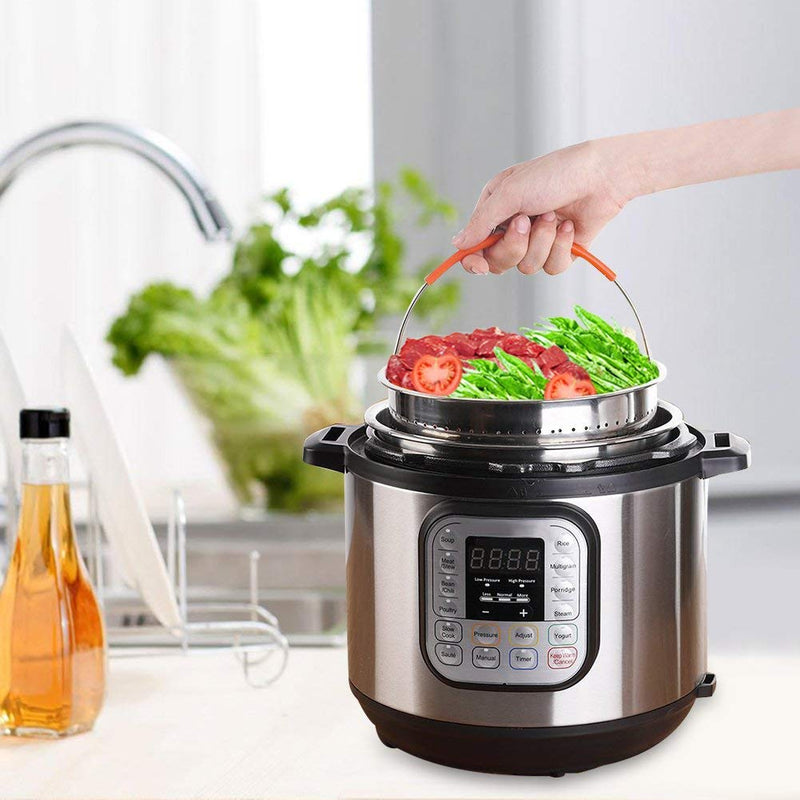304 Stainless Steel Steam Steamer with Handle For Instant Pot Rice Pressure Cooker
