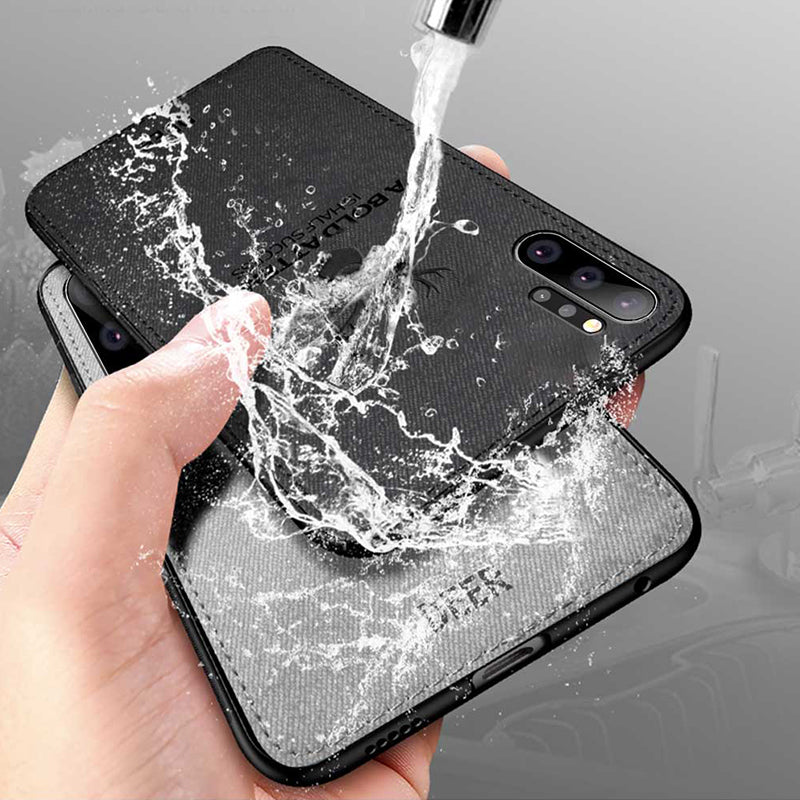 Bakeey Fabric Cloth Anti Fingerprint Protective Case For Samsung Galaxy Note 10 Plus/Note 10+ 5G