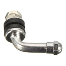 Tire Valve Stem 90 Degree Angle Bolt In 512 Chrome Metal High Pressure