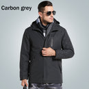 Man Electronic USB Heated Jacket Intelligent Heating Hooded Work Motorcycle Skiing Riding Coat