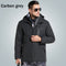 Man Electronic USB Heated Jacket Intelligent Heating Hooded Work Motorcycle Skiing Riding Coat
