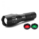 Alonefire G700-N  T6 2000LM 5Modes Zoomable Red & Green & White Light LED Flashlight Suit
