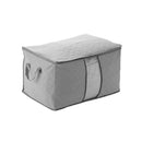 Large Foldable Non-woven Clothes Quilt Blanket Zipper Storage Bag Organizer Box