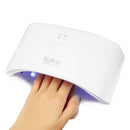 USB Portable 36W 12 LED Lamp Nail Dryer Machine White Manicure Tool Curling UV Gel Polish Salon