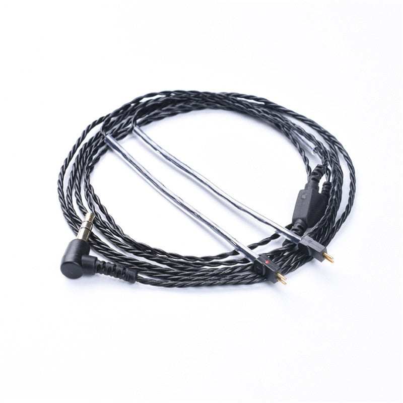 Black Replacement Earphone Cable 3.5mm Wire for Logitech UE18 JH13 Westone W4r UM3X 1964 A