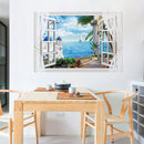 Miico FX82012 Mediterranean Landscape Wall Sticker Window Printing Home Decorative Wall Stickers