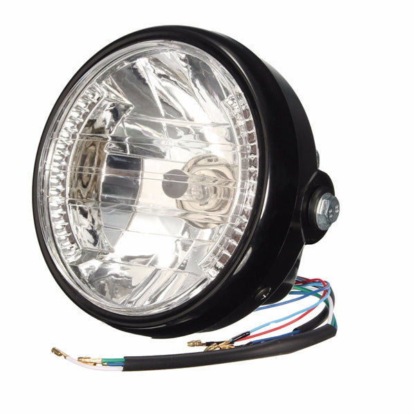 7inch H4 35W Motorcycle Headlight Amber LED Turn Signal Indicators For Harley Honda