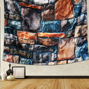 3D Stone Brick Decorative Tapestry Art Wall Hanging Living Room Decor Bedspread