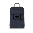 Car Seat Back Storage Organizer Pad Bag Foldable Table Tray Auto Accessories