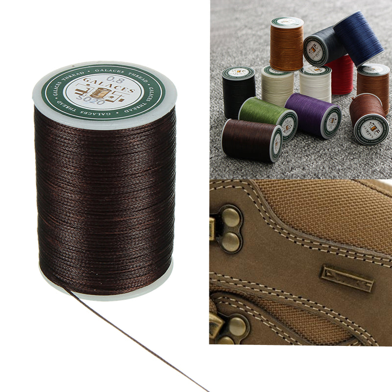 Waxed Thread 0.8mm 78m Polyester Cord Sewing Kit Stitching Leather Craft Bracelet