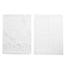 2Pcs Handmade Mould Christmas Tree House Silicone Mold DIY Clay Epoxy Resin Pendant