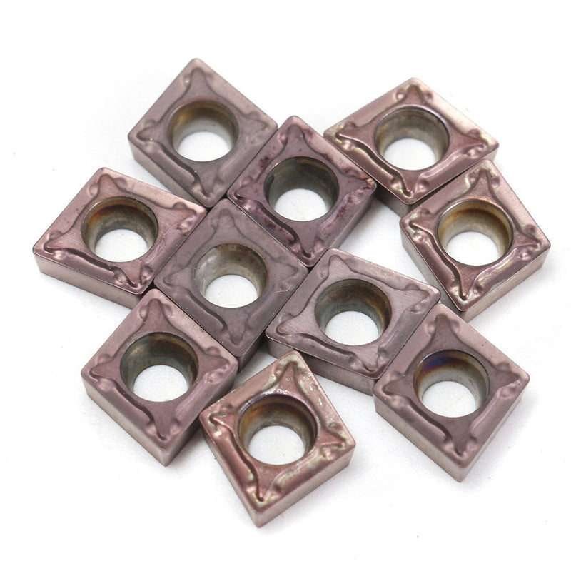 10pcs CCMT060204 VP15TF Carbide Insert for SCLCR Turning Tool Holder