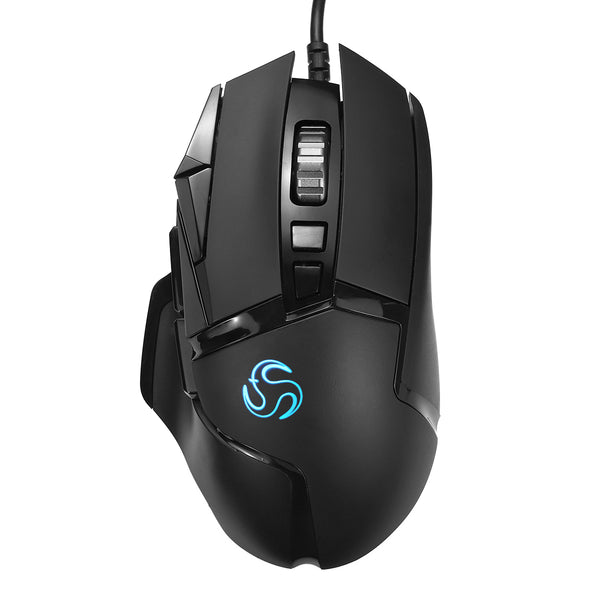 VS16A 6400DPI Button USB Wired RGB Backlight Ergonomic Programmable Response Optical Gaming Mouse