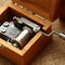 Retro Wooden Wind Up Music Box Castle In The Sky