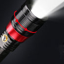 SKYFIRE SF-246 T6 Rotating Zoomable 18650 Battery Flashlight Red Laser USB Charging Work Lamp Night Warning Lantern