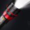 SKYFIRE SF-246 T6 Rotating Zoomable 18650 Battery Flashlight Red Laser USB Charging Work Lamp Night Warning Lantern