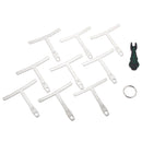 9Pcs Guitar Bass Under String Radius Gauge Setup for Luthier Stainless Steel Tools