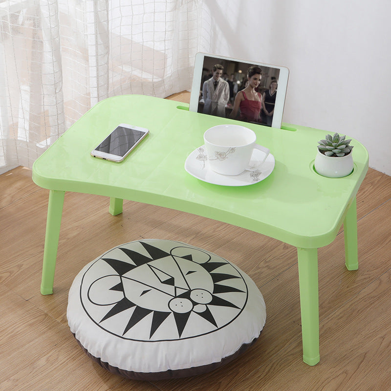 Folding Laptop Desk Notebook Table Breakfast Serving Bed Trays Adjustable Foldable with Flip Top and Legs Computer Desk Stand