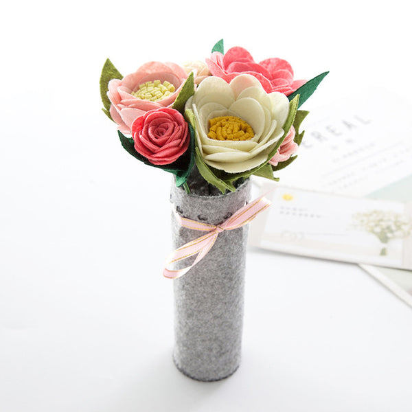 Non-woven Hand-made Fabric Diy Material Package Free Cutting Artificial Flower Decoration Decoration Mother's Day Creative Gift