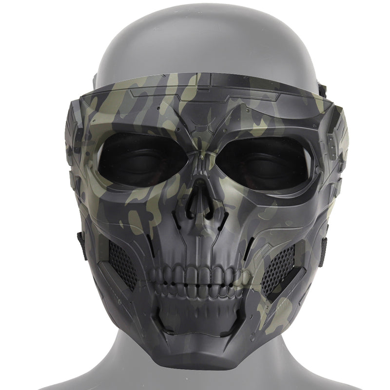 WoSporT Halloween Mask Party Game Skull Tactical Fast Helmet Paintball Airsoft Camouflage