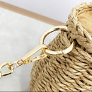 Women Straw Rattan Beach Bag Crossbody Messenger Handbag Tote Outdoor Travel