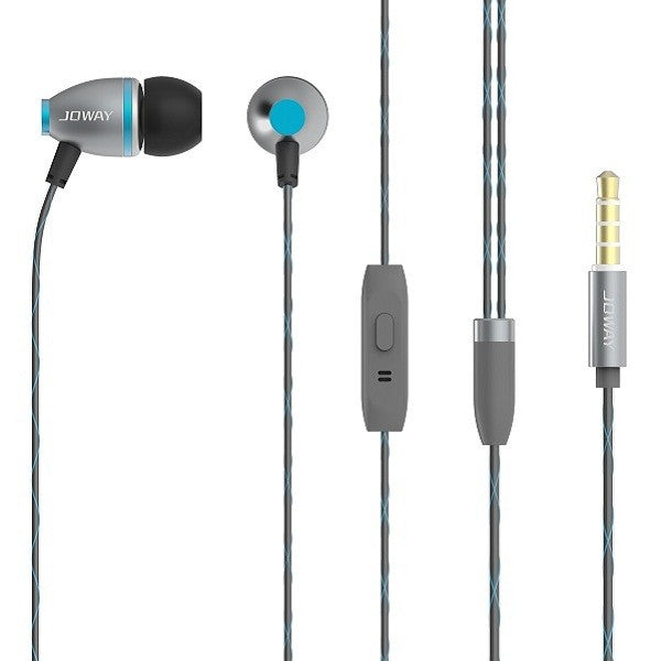 JOWAY HP26 In-ear 10mm Dynamic Wired Control Heavy Bass Braided Wire Headphone