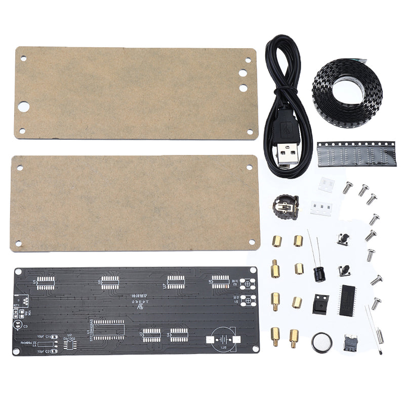 SMD LED Dot Matrix Digital Clock Production Kit Electronic DIY Clock Kit Electronic Production Parts
