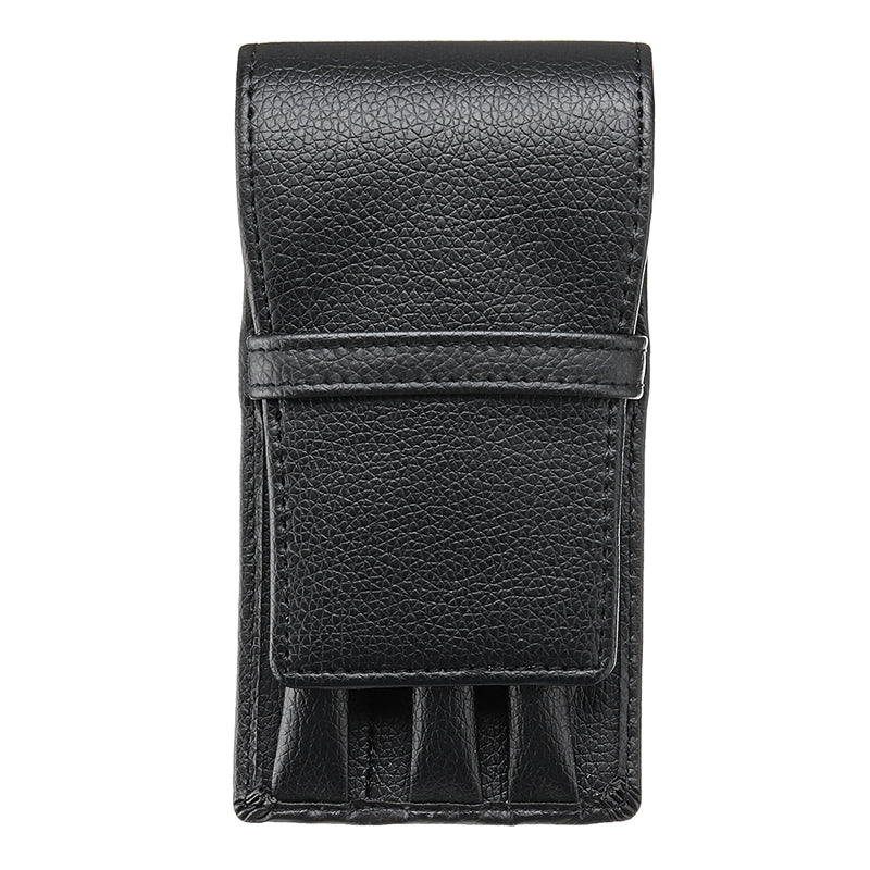Fountain Pen Roller PU Leather Pouch Pen Case Holder Storage Bag For 3 Pens School Office Supplies