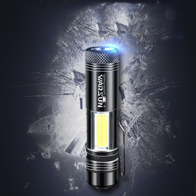 WARSUN Zoom-8 14500 AA EDC Flashlight Mini LED Torch IPX6 Every Day Carry Keychain Light