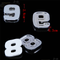 3D Emblem Badge Sticker Number Letter DIY Sticker