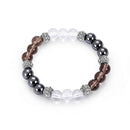 Trendy 8mm Buddha Beads Bracelet Natural Stone Casual Gradient Beaded Bracelet for Men Gift