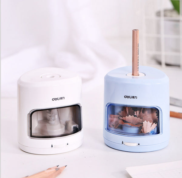 Deli 0502 Electric Pencil Sharpener Home Office School Mechanical Pencil Sharpener Office School Supplies