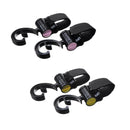 360 Rotatable Stroller Mommy Stroller Hanger 2 Pack Hook Diaper Bags Car Motorcycle Bike