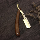 Plastic Handle Straight Edge Stainless Steel Barber Razor Folding Shaving Without Blade