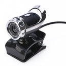 USB Laptop Webcam 500W Pixels 480P HD Resolution With Microphone For Notebook