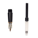 HERO 382 Black Bright Gold Clad Iridium Fountain Pen For Business Office