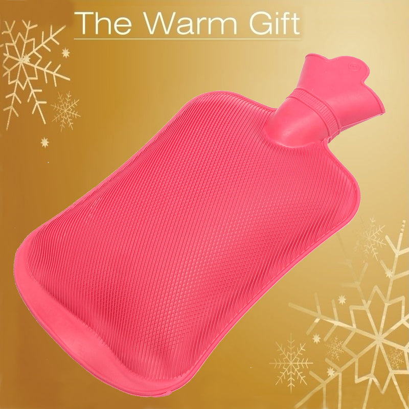 Rubber Hot Water Bottle Bag Hand Warmers Therapy Winter Warm Home Office