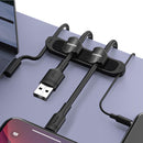 Baseus Portable Clip Cable Management Organizer Cable Holder Flexible Cable For Earphone Mouse Protector Wire Organizer Cable Winder