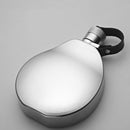 IPRee 304 Stainless Steel 6 Oz Alcohol Flagon Gourd Shape Water Bottle Camping Travel
