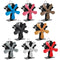 5 Blades Aluminum Fireplace Fan 1400rpm Quiet Heat Powered Stove Fan Eco-Friendly Heat Circulation