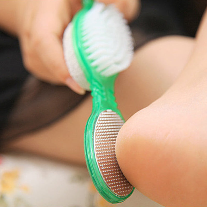 4 in 1 Multi-fuction Foot File Foot Pumice Stone Dead Skin Scrubber Remover Exfoliating Brush Tools