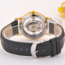 Hollow-out Skull Real Belt Quartz Watch Fashion Double-sided Vintage Men Women Watch